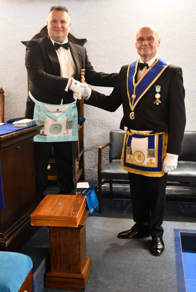 with my proposer W Bro Richard Clements